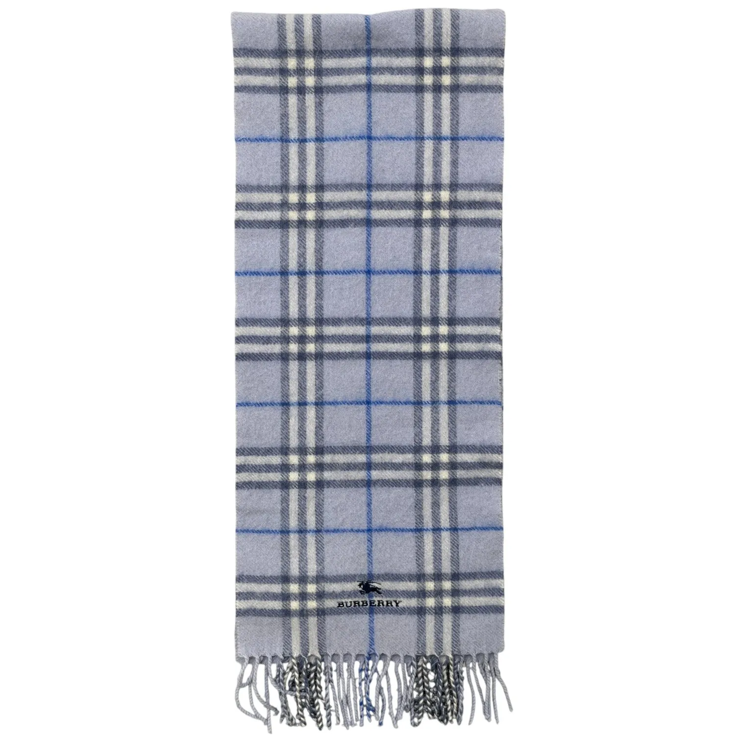 Women's Checkered Scarf Blue