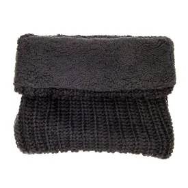 Women's Fleece-Lined Urban Snood Scarf - Black