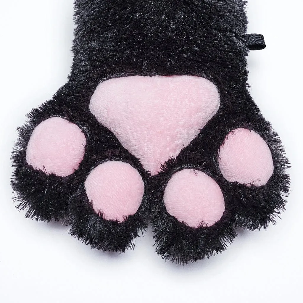 Women's Punk Bear's-paws Fluffy Gloves